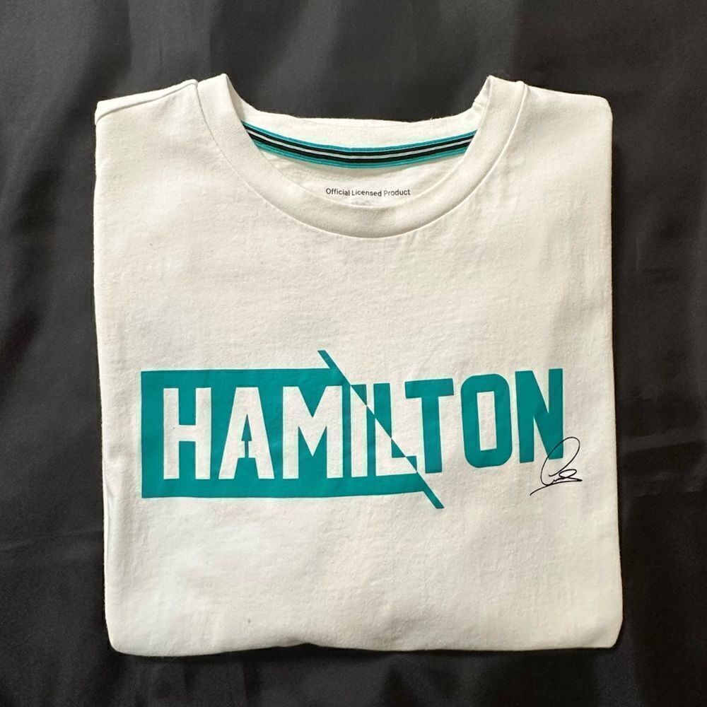 Lewis Hamilton No.44 Petronas Mercedes F1 Grand Prix Short Sleeve T-shirt Size L